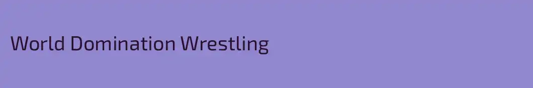 World Domination Wrestling